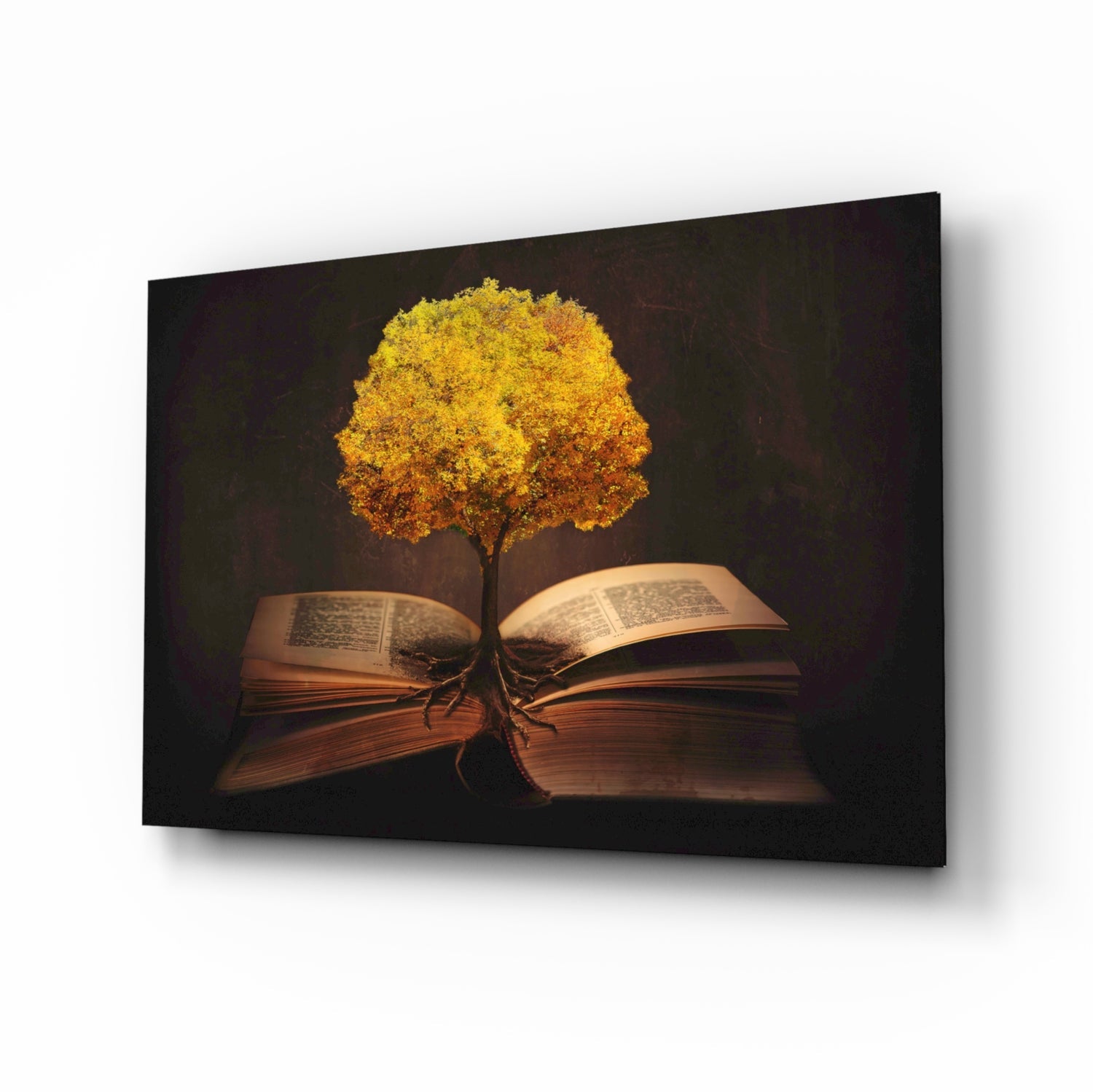 Tree in My Mind Glass Wall Art.