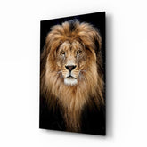 Lion Glass Wall Art.