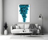 Blue Layers Glass Wall Art.