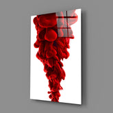 Red Layers Glass Wall Art.