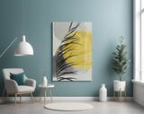 Autumn Yellow Glass Wall Art.