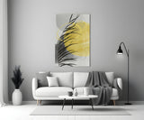 Autumn Yellow Glass Wall Art.