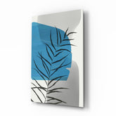Autumn Blue Glass Wall Art.