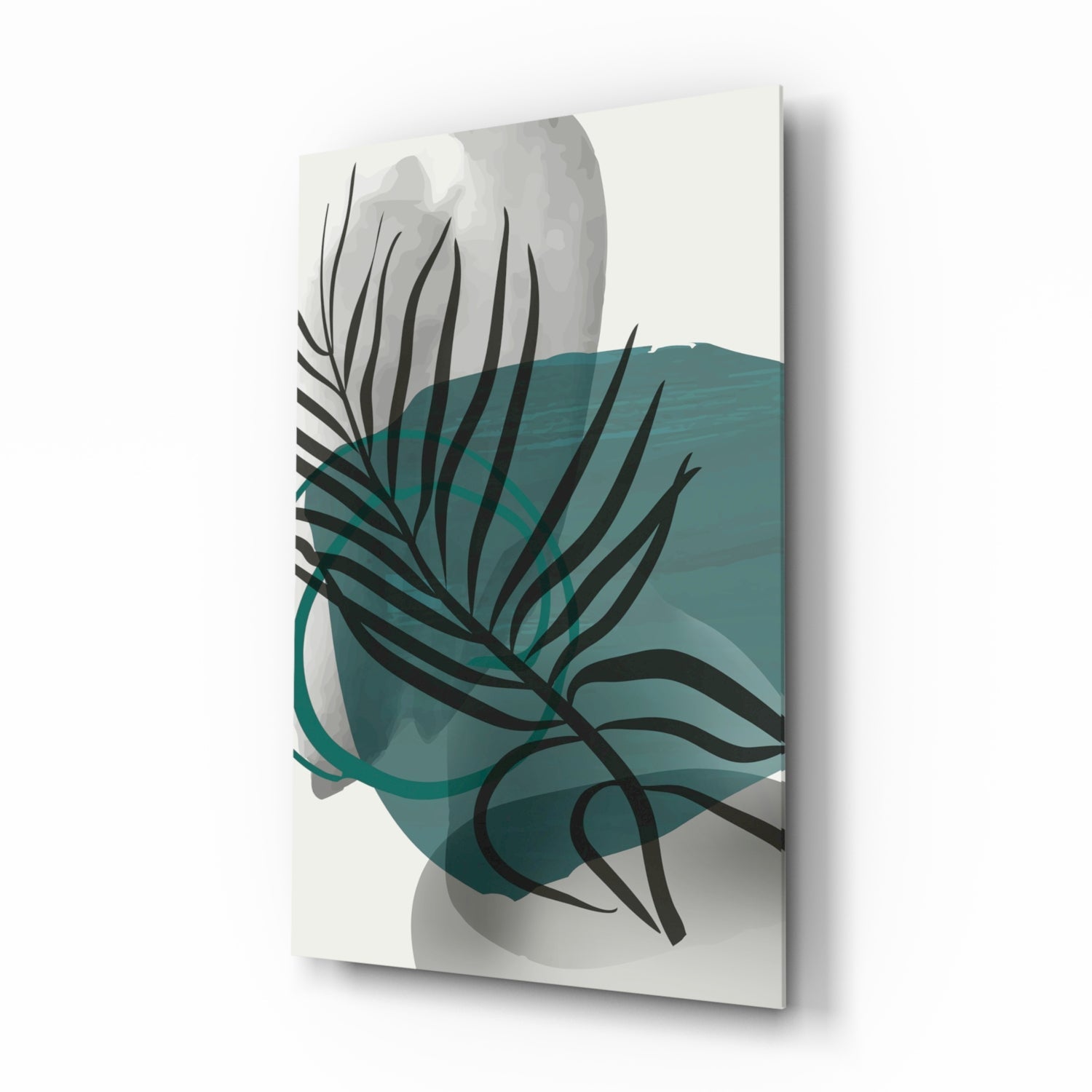 Autumn Green Glass Wall Art.