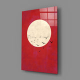 Fly from the Moon Glass Wall Art.