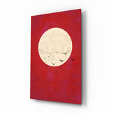 Fly from the Moon Glass Wall Art.