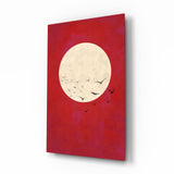 Fly from the Moon Glass Wall Art.