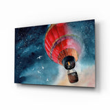 Baloon to the Moon Glass Wall Art.