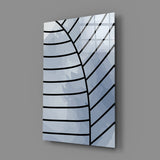 Lines of Leaf Glass Wall Art.
