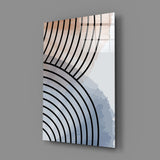 Lines of Waves Glass Wall Art.