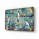 Birds of a Dream Glass Wall Art.