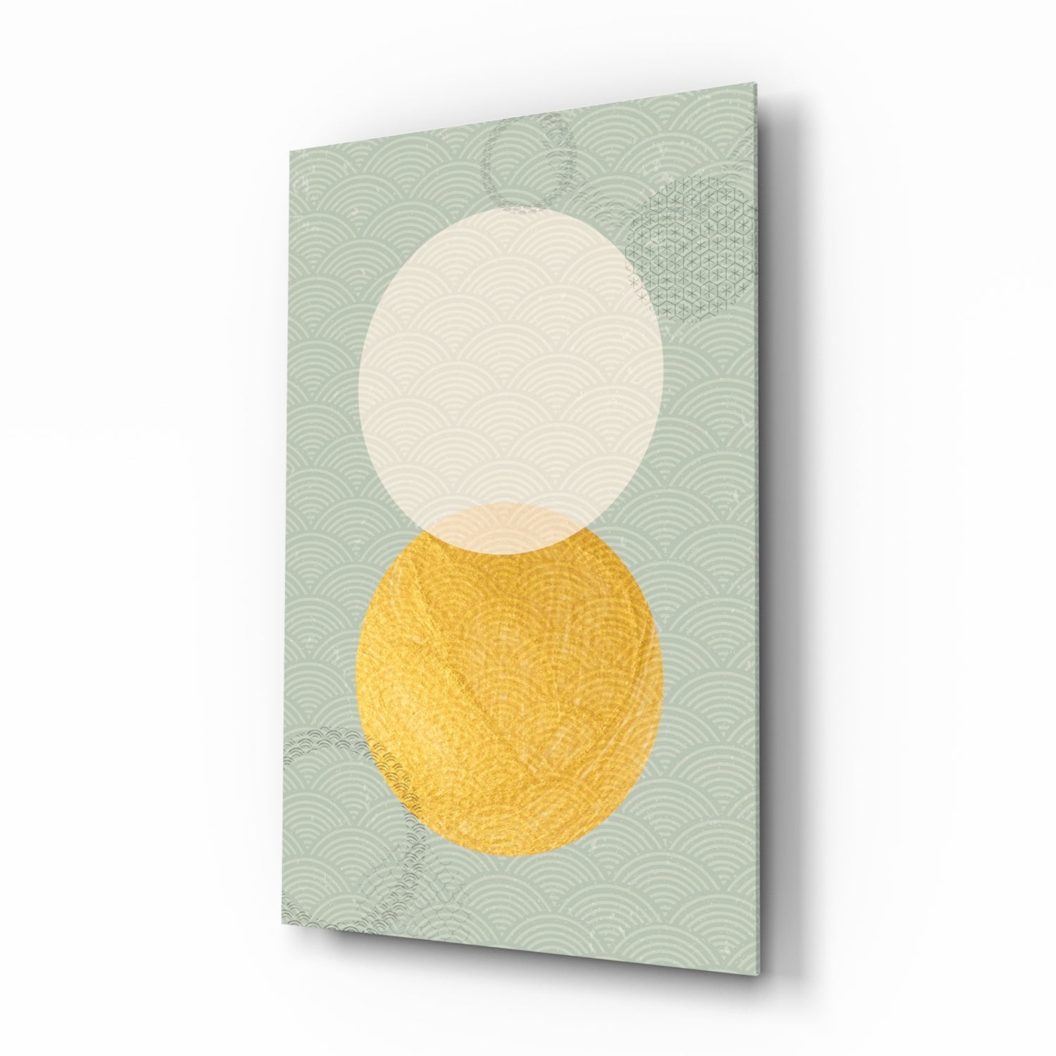 Sun and Moon Glass Wall Art.