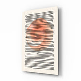 Abstract Sunset Glass Wall Art.