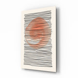 Abstract Sunset Glass Wall Art.