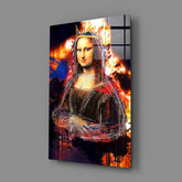 Queen Mona Lisa Glass Wall Art.