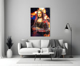 Queen Mona Lisa Glass Wall Art.