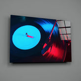 Gramophone Glass Wall Art.