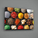 Spices Glass Wall Art.
