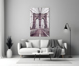 Brooklyn Bridge Glass Wall Art.