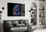 Diamond Hawk Glass Wall Art.