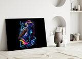 Diamond Hawk Glass Wall Art.