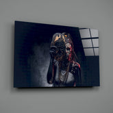 Behind the Mask Glass Wall Art.