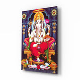 Ganesha Glass Wall Art.