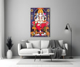 Ganesha Glass Wall Art.