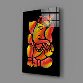 Ganesha Glass Wall Art.