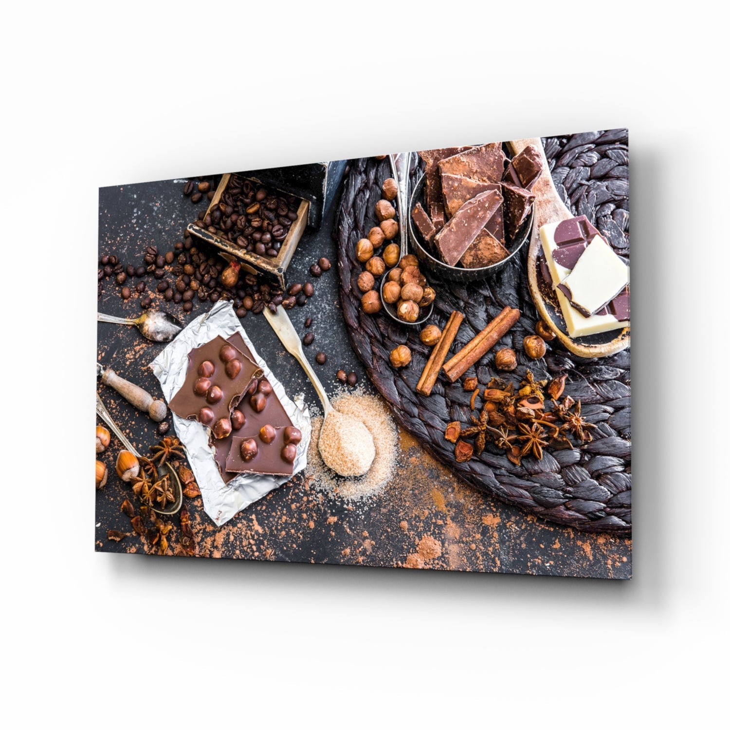 Chocolate Glass Wall Art.