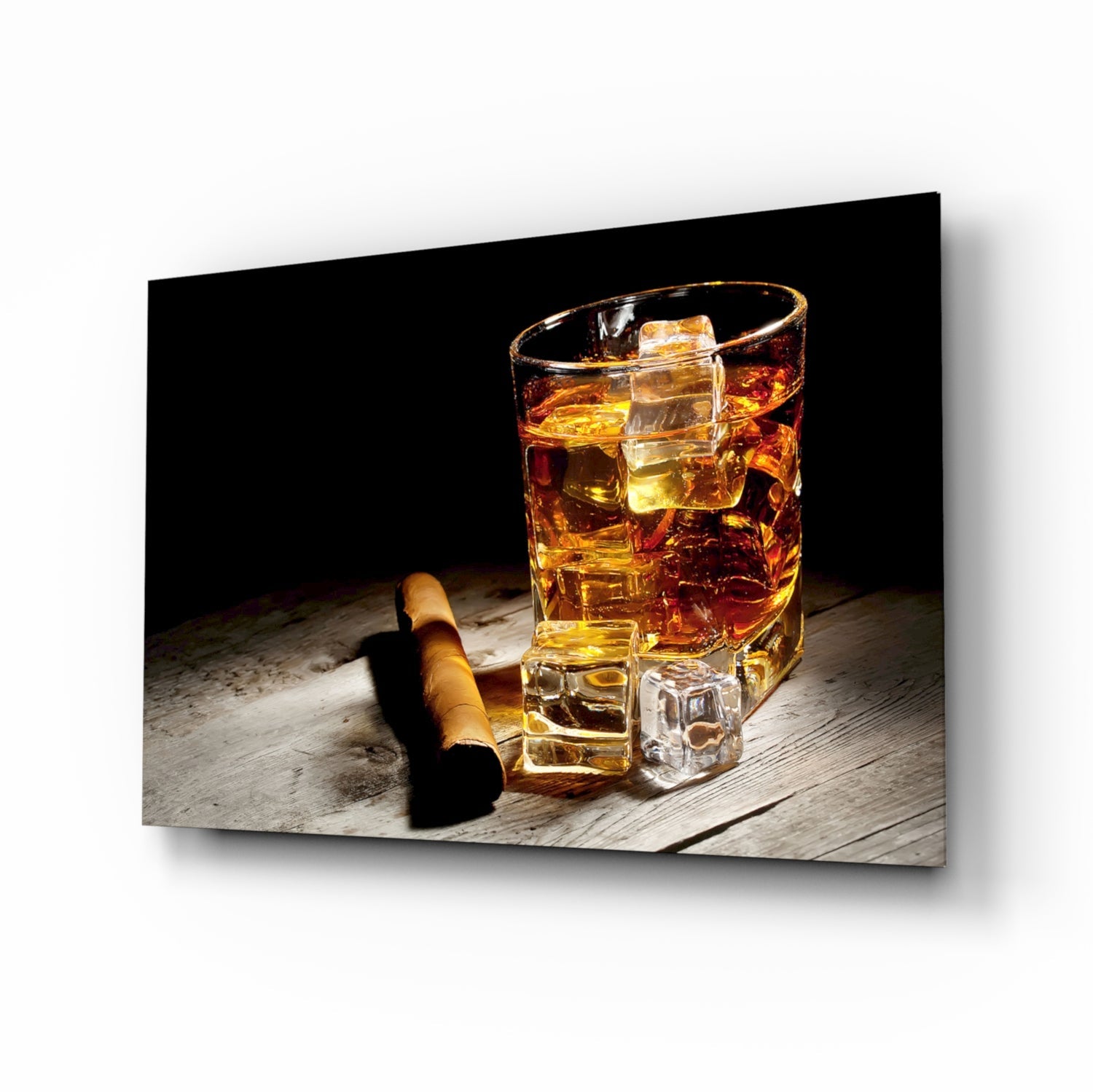Whiskey Glass Wall Art.