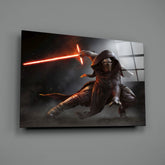 Kylo Ren Glass Wall Art.