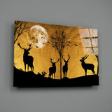 Deers Glass Wall Art.