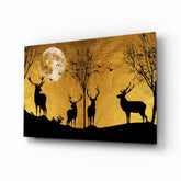 Deers Glass Wall Art.