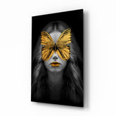 Butterfly Eyes Glass Wall Art.