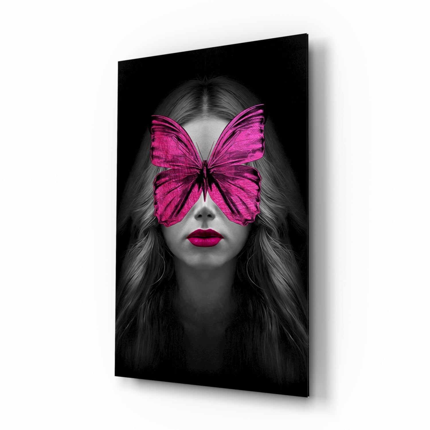 Butterfly Eyes Glass Wall Art.