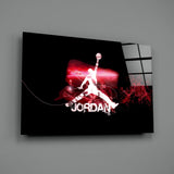 Michael Jordan Glass Wall Art.