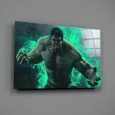 Hulk Glass Wall Art.