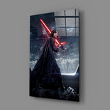 Kylo Ren Glass Wall Art.