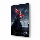Kylo Ren Glass Wall Art.