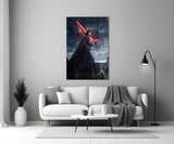 Kylo Ren Glass Wall Art.