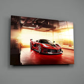 Ferrari FXX K Glass Wall Art.