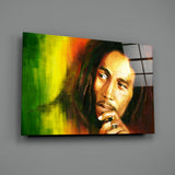 Bob Marley Glass Wall Art.
