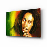 Bob Marley Glass Wall Art.