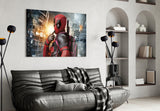 Deadpool Glass Wall Art.