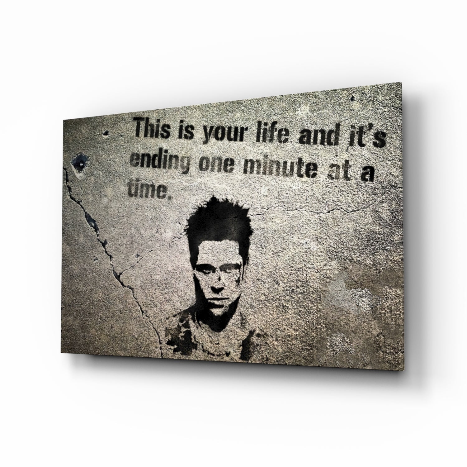 Fight Club - Your Life Glass Wall Art.