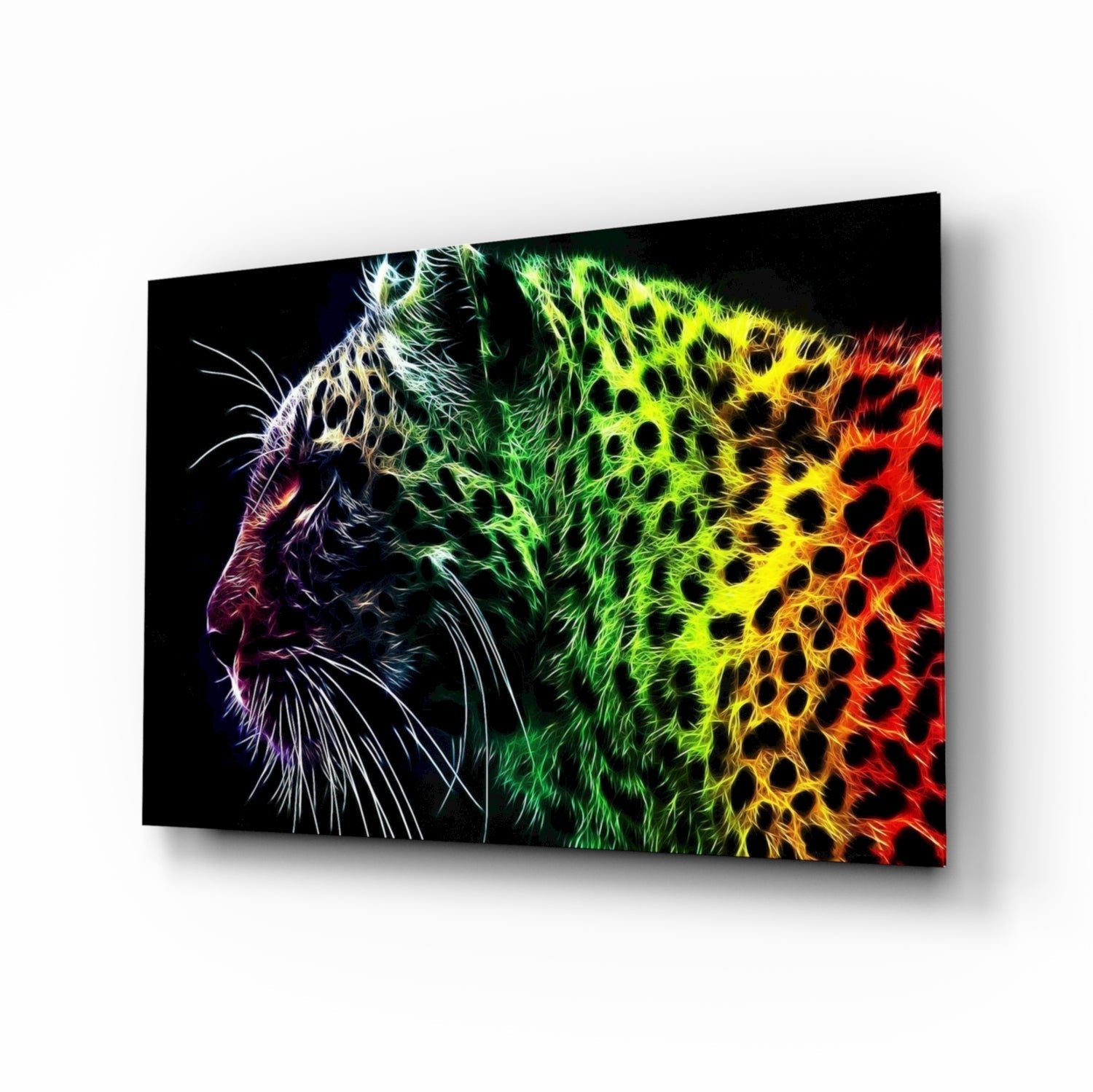 Leopard Glass Wall Art.
