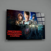 Stranger Things Poster Glass Wall Art.