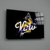 Los Angeles Lakers Glass Wall Art.