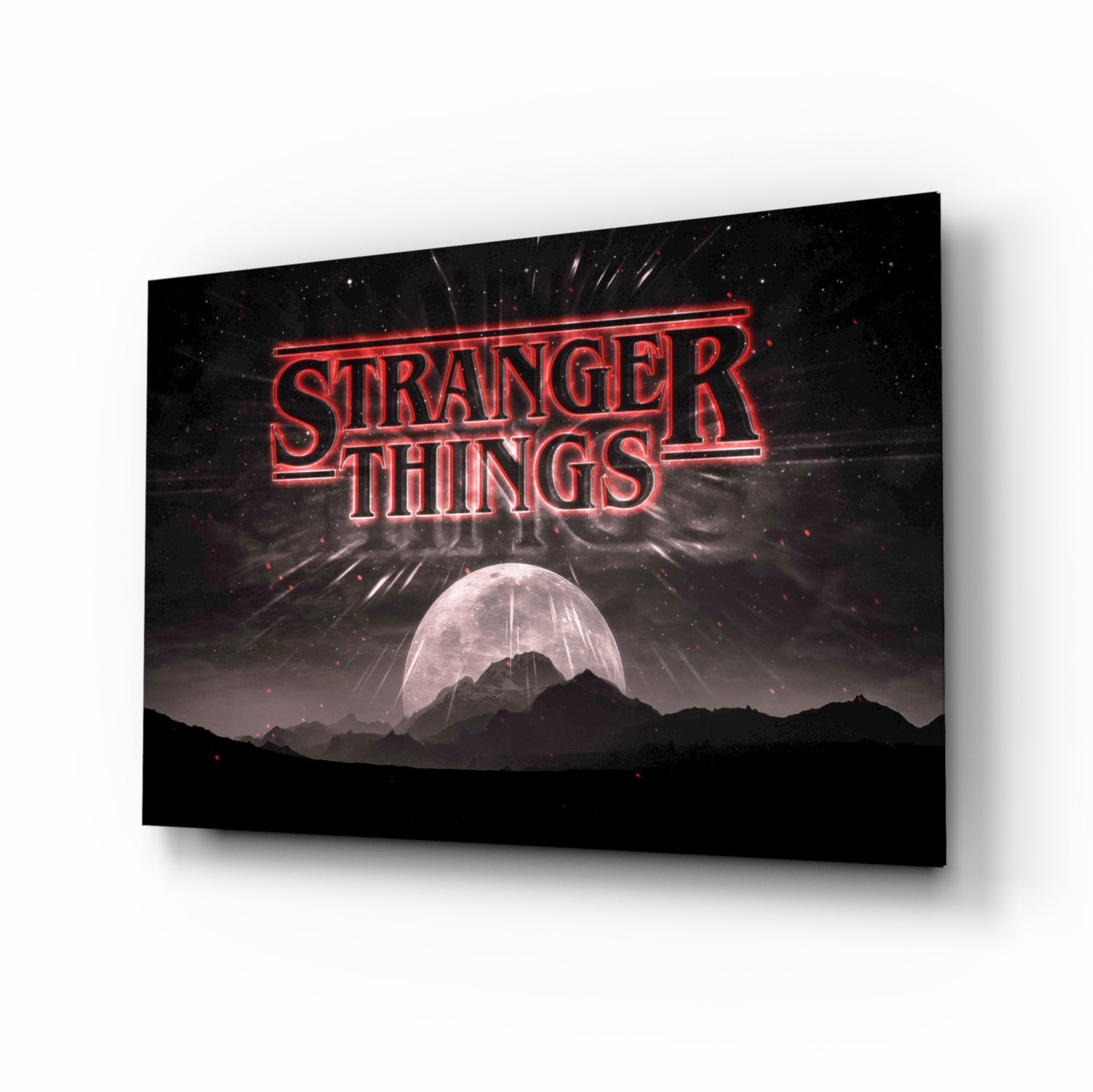 Stranger Things Glass Wall Art.